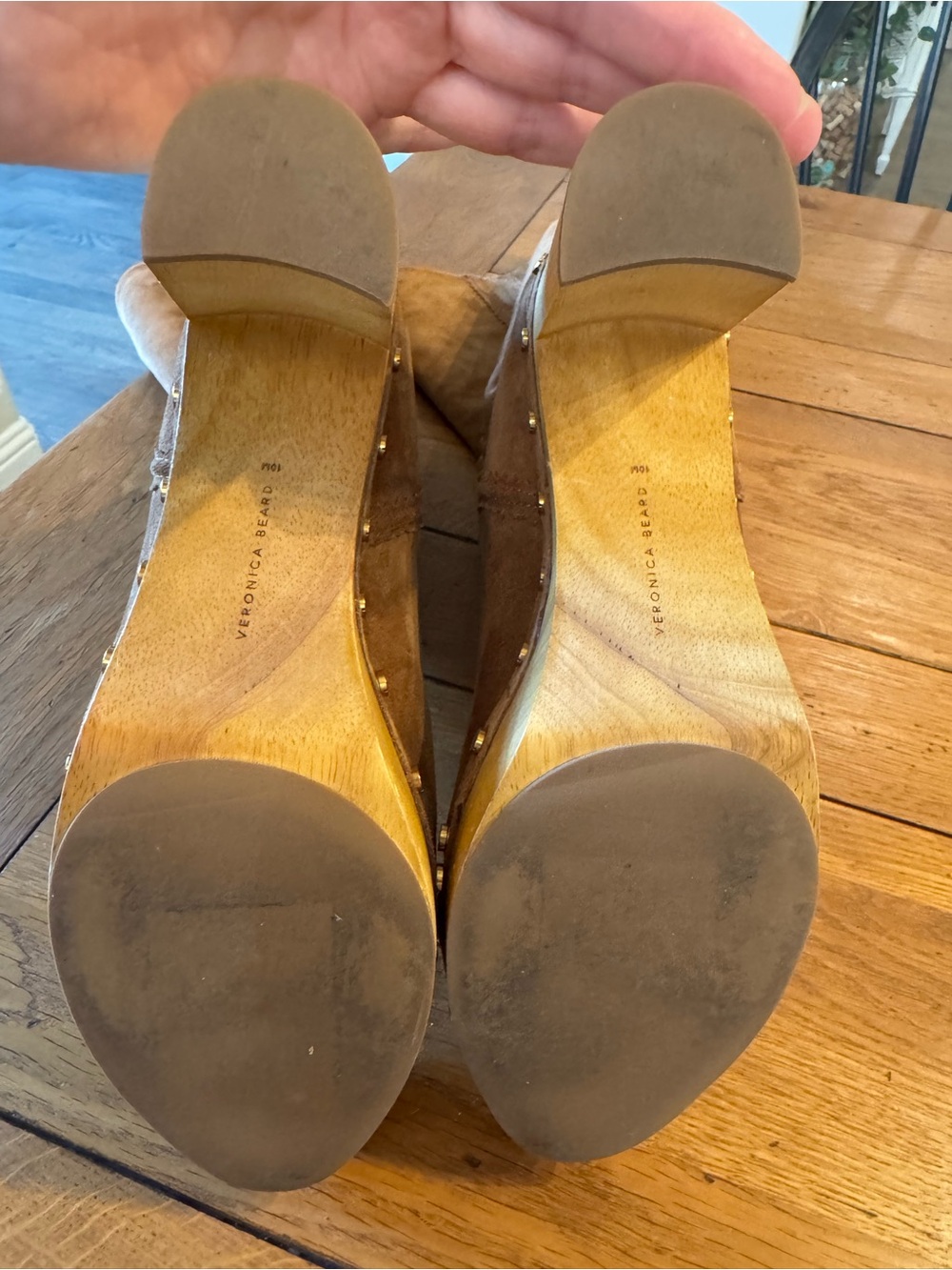 Veronica Beard Glendale clog knee boots - size 10 - Picture 10 of 10